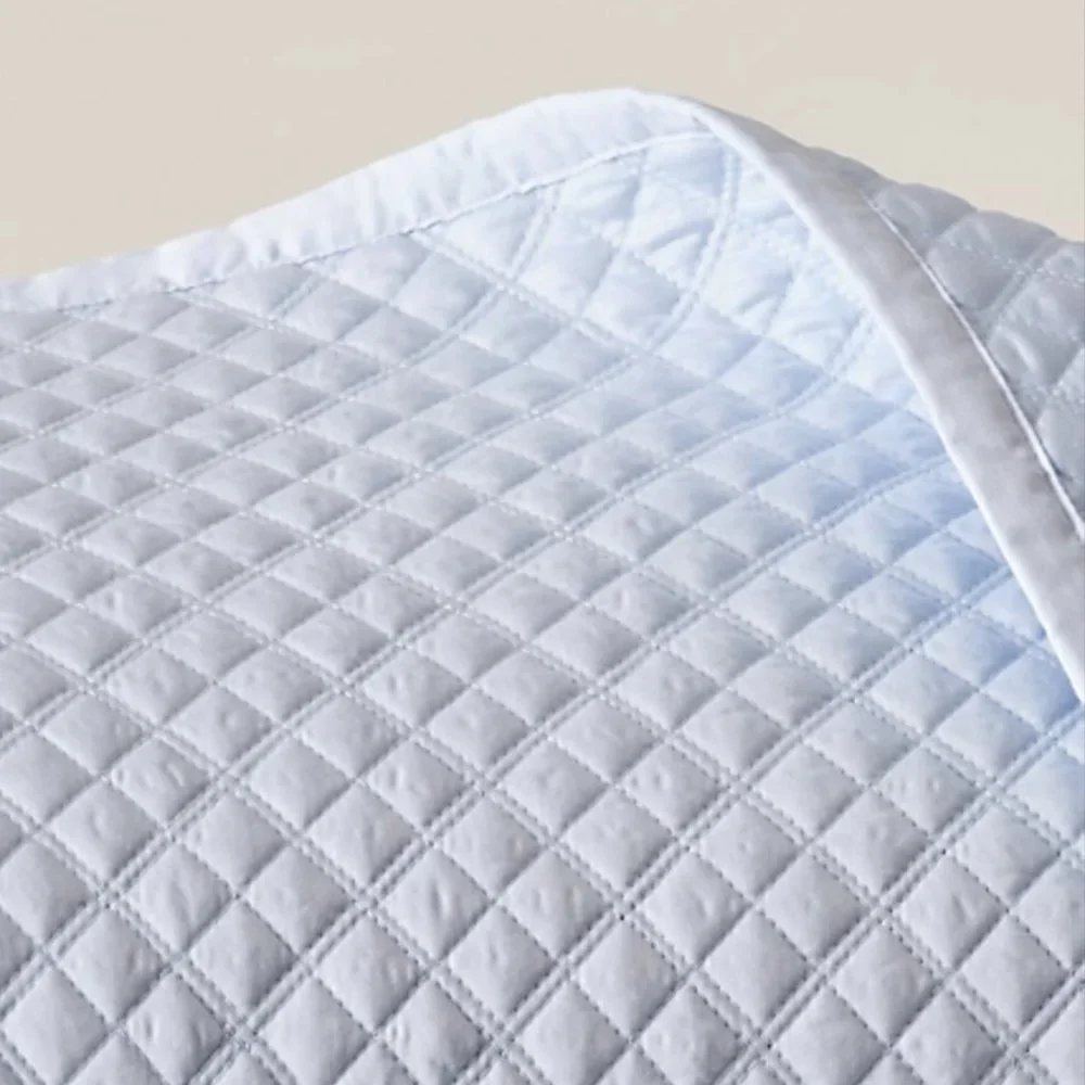 Ralph Lauren Sateen Argyle Quilt, Full/Queen Blue Hyacinth